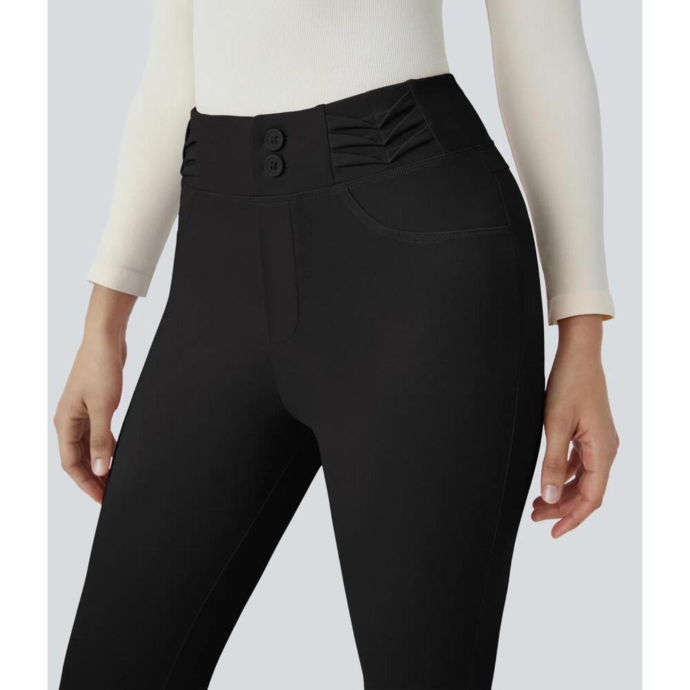 NWT Halara Flex High Waisted Decorative Pocket Skinny Work Pants Size XS - Picture 8 of 10